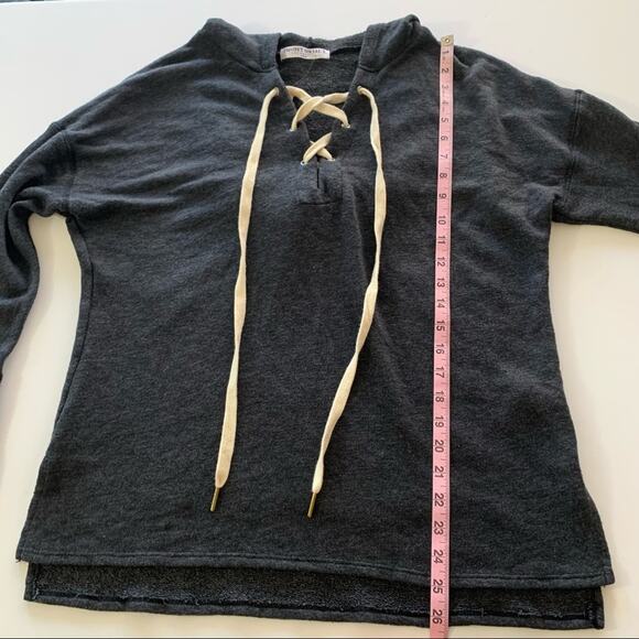 Via Penny Lane Reworked Apparel | The Doors Lace Up Hoodie Sweater Medium - Picture 3 of 11